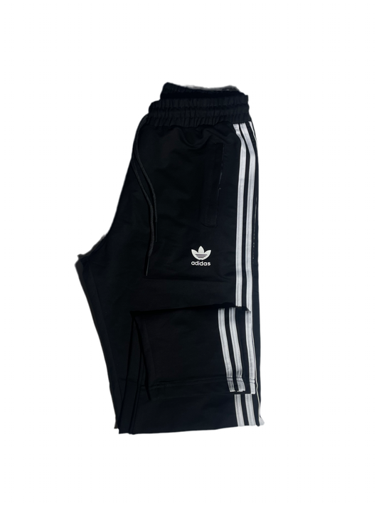 Adidas 3 Strips Black / White Sweatpants